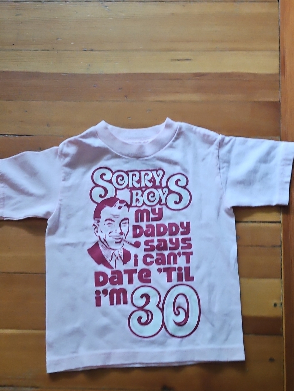 Spenser's Pink Short-Sleeve Graphic T-Shirt - 'Sorry Boys'